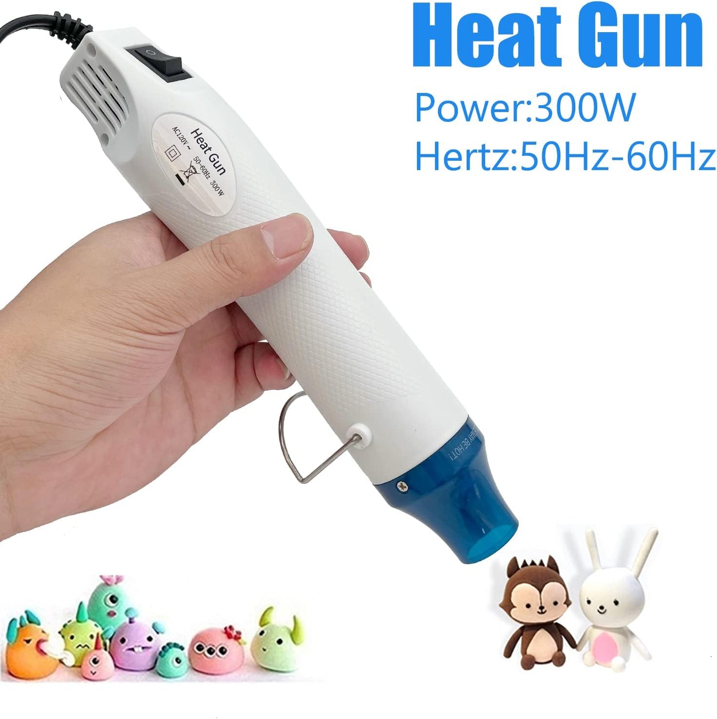 Heat Gun, Mini Hot Air Gun for DIY Crafts Portable Heat Air Gun Tool for Embossing Shrink Wrapping Drying Paint