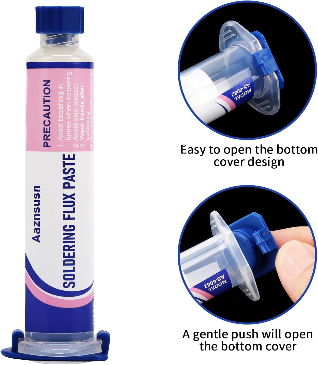 Solder flux for Electronics Soldering, No Clean Soldering Flux Paste (10CC) & Desoldering Wick (2pcs)