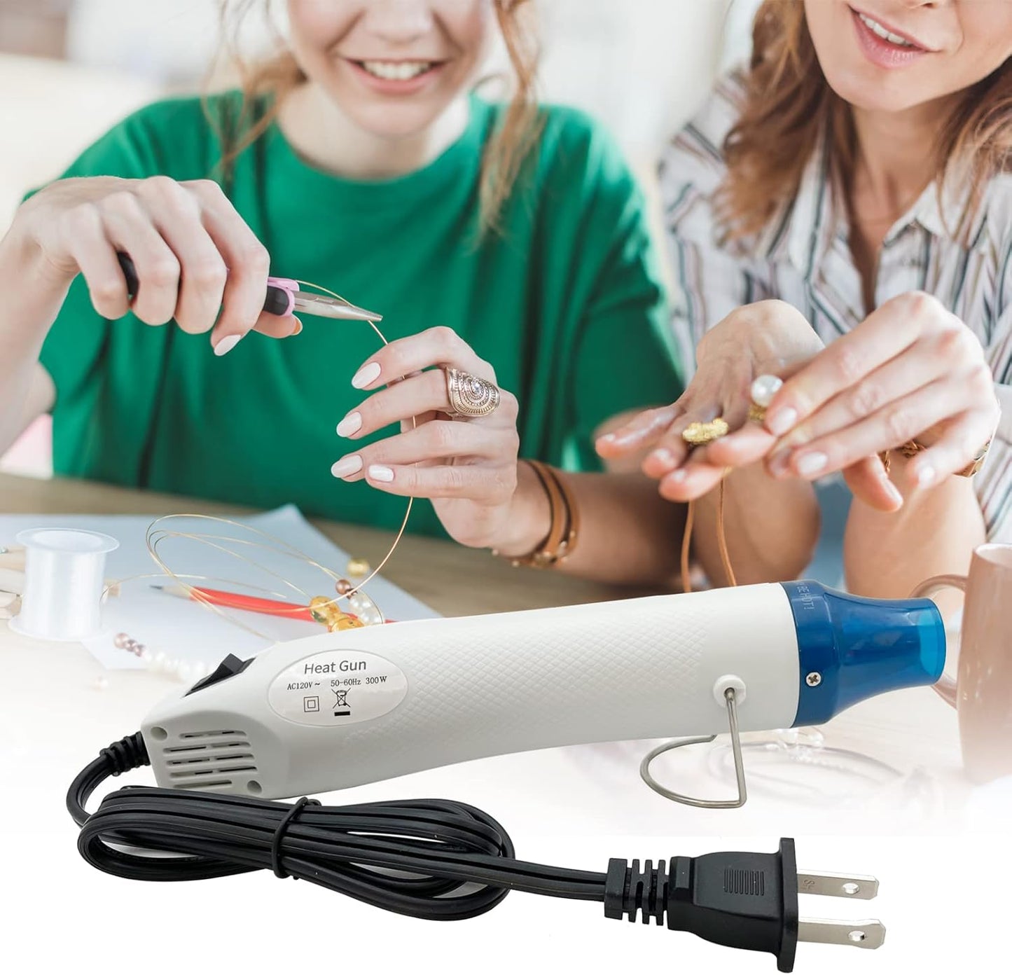 Heat Gun, Mini Hot Air Gun for DIY Crafts Portable Heat Air Gun Tool for Embossing Shrink Wrapping Drying Paint